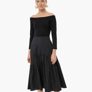 Tuckernuck Marissa Off the Shoulder Dress Black Size Small